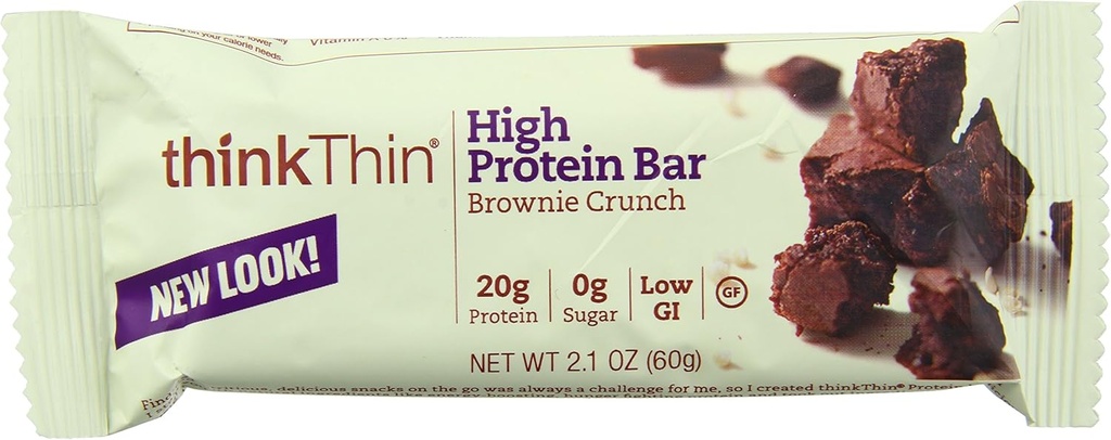 Yüksek protein Bar, Brownie Crunch, 60 g, Bars, 10 Kont