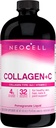 NeoCell Collagen, + Vitamin C Liquid, 4g Collagen Per Service, Gluten Free, Tip 1 & 3, Sağlıklı Cilt, Saç, Nails & Ortak Destek, Pomegranate, 16 Oz Collagen