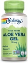 SOLARAY Aloe Vera Gel Mekanik 200X - 2000 mg Fresh Gel, Aloe Vera Capsules with Ginger, Peppermint ve Parsley, Herbal Wellness Desteği, Vegan, Non-GMO, 60 günlük Garanti, 100 Hizmet