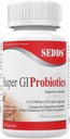 Super GI Probiyotiks 112.5 Milyar CFU per Service Supports Digestive Health & May Relieve Gastrointestinal Distress | Highest Potency 8 Strain Formula | 60 Capsules