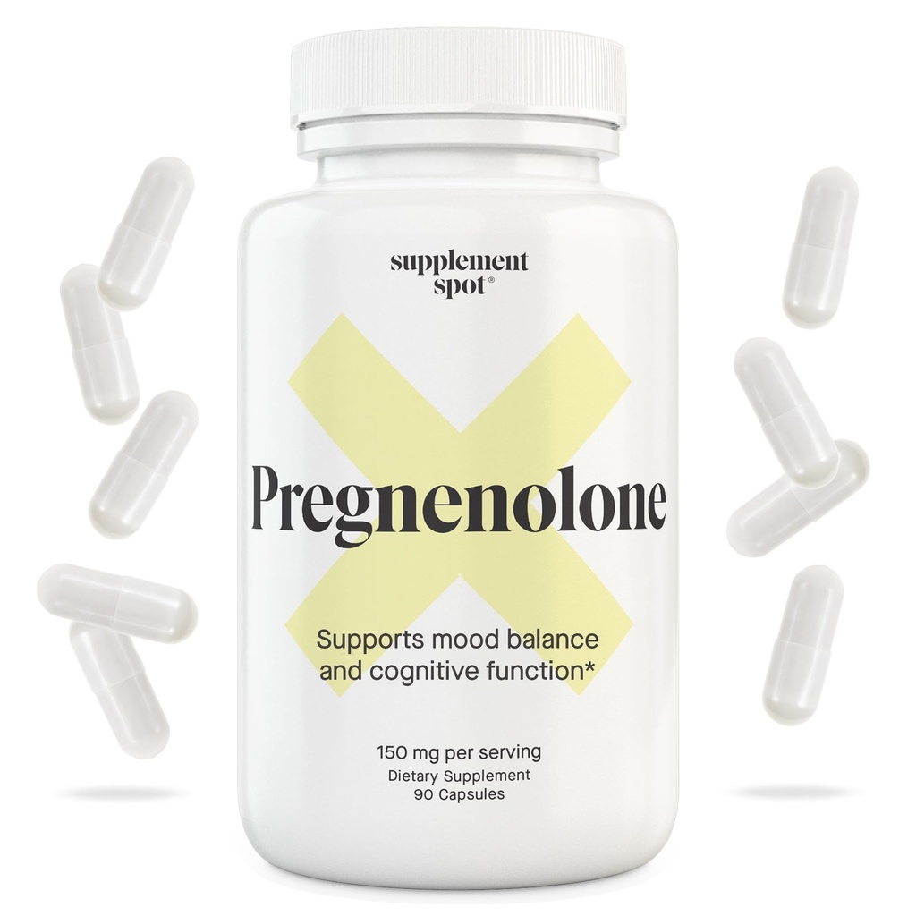 Pregnenolone 150 Mg Energy Supplement – Pregnenolone to Support Health Mood for Women & Men (90 hizmet)