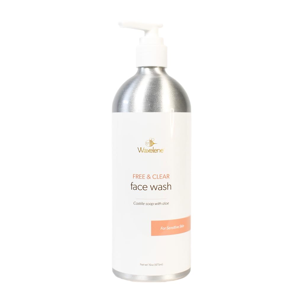 Formelene Face Wash, Free And Clear, Home Boyut, 16oz, 475 ml, For Hassas Skin Güvenli, eczema, psoriasis, dermatit, biyodegradable, güvenli resif