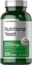 Horbaach Beslenme Yeast Tabletleri 3000 mg | 500 Kont | B12, B1, B2 ve Niacin | Non-GMO & Gluten Free Supplement