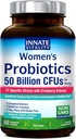 Kadınlar için Probiyotikler, 50 Milyar CFUs, 17 Proven Strains, 60 Veggie Caps, Prebiyotikler ve Cranberry Ekstraksiyon ile Formula,Non-GMO, Supports Vaginal, Digestive and Immune Health