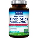 Kadınlar için Probiyotikler, 50 Milyar CFUs, 17 Proven Strains, 60 Veggie Caps, Prebiyotikler ve Cranberry Ekstraksiyon ile Formula,Non-GMO, Supports Vaginal, Digestive and Immune Health
