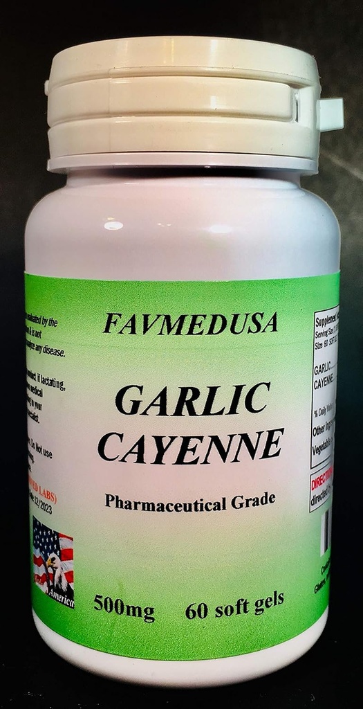 Σκόρδο Cayenne, Κατασκευασμένο στις ΗΠΑ - 60 softgels