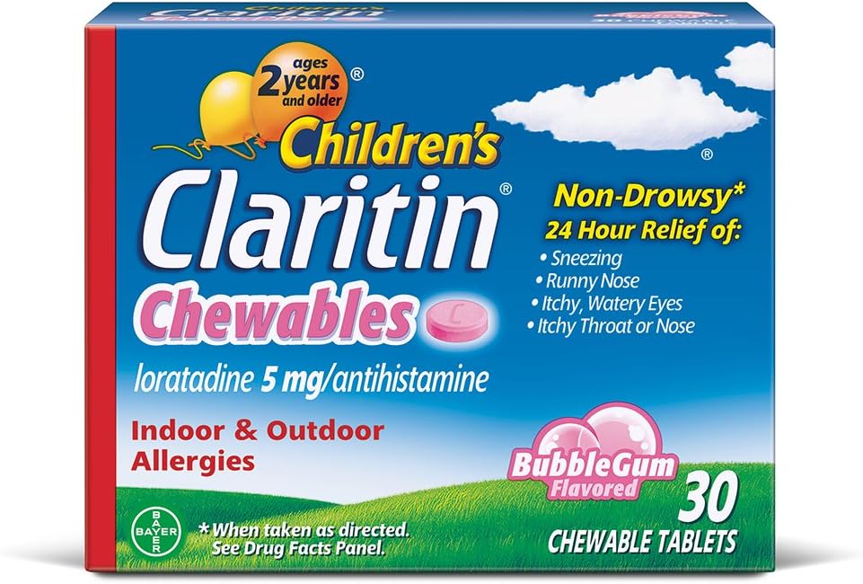 Claritin 24 Saat Antivirüsleri Çocuklar için Çekilebilir, Drowsy Antihidrasyonu, 30 Count