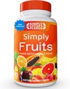 Basitçe Nature's Pledge - 90 Meyve Kapsülleri - Tüm Gıda Superfoods ile yapılır, 25 Farklı Meyve ile paketlenir - 100% Soy Free