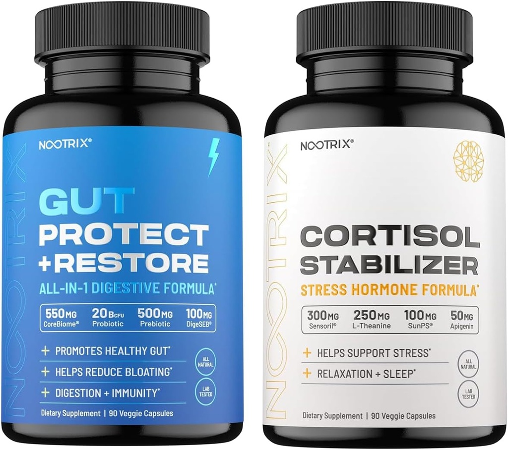 Nootrix Cortisol Stabilizer ve Manager & Gut Health Support