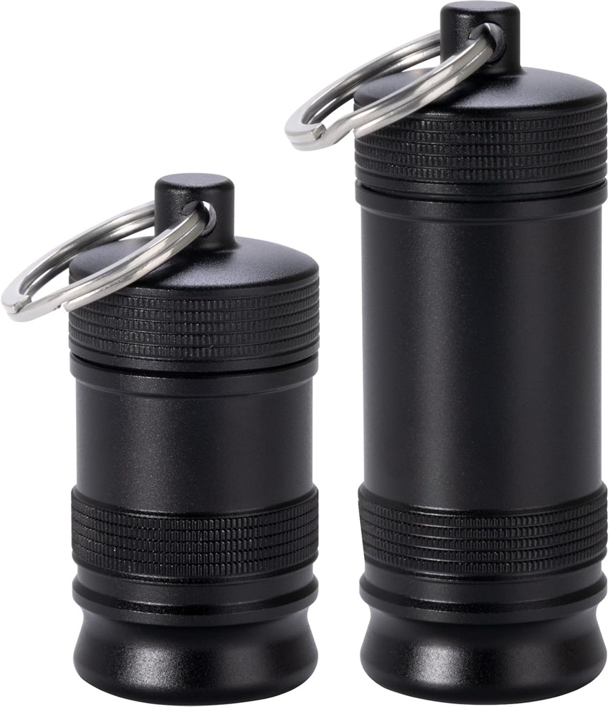 Portreatif Pilleçleri - Sualtı Kumaşı Küçük Pill Case, Metal Pill Container For Purse Daily Pill Box Medicine Şişe Organizer için Açık Camping Travel