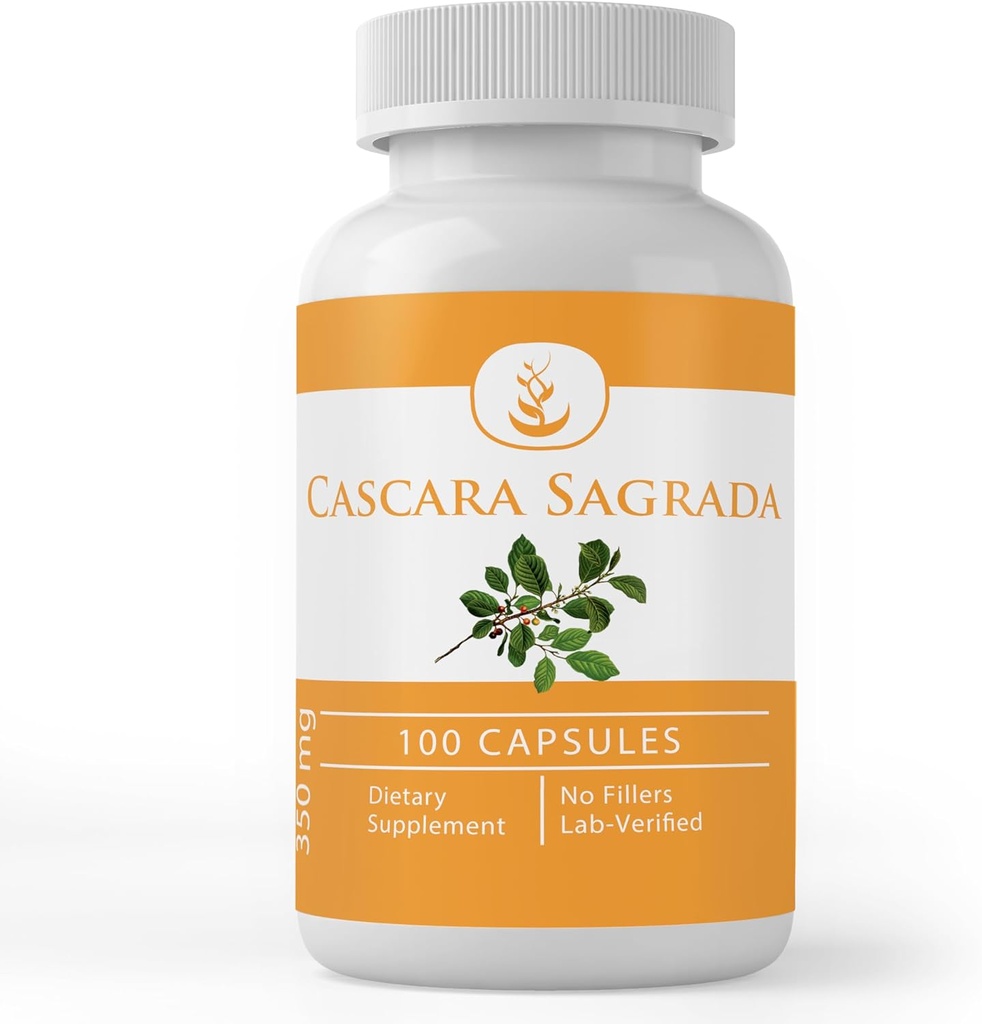 Pure Original Materialss Cascara Sagrada Extract (100 Capsules) Her zaman Pure, No Fillers