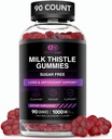 EFFECTIVE NUTRA Milk Butle Gummies | Sugar-Free Milk Butle Extract 1000 mg for Liver Detox & Antioksi Support | Vegan, Gluten-Free| 45-Day Supply, Natural Berry Flavor, Made in USA (90)