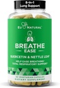Breathe Inhaler Support Supplement – Sinus, Lungs, Open & Clear Airways – Mevsim Nasal Health, Bronchial Wellness, Sağlıklı Göğüs – Quercetin, D, Bromelain Pills – 60 Vegetarian Soft Capsules