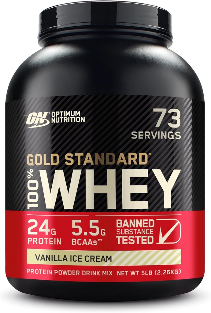 Optimum Beslenme Altın Standardı Whey Vanilla Buz Kremi - 5 lbs .
