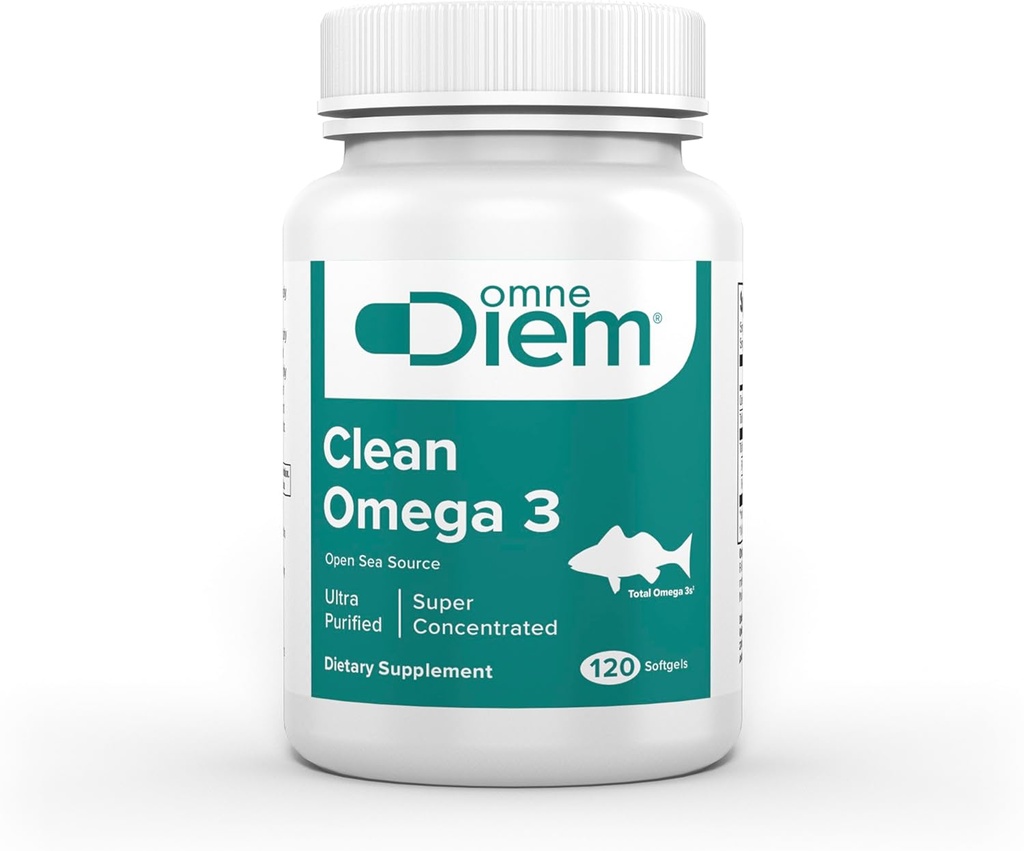 Omne Diem Clean Omega 3 - 1020 mg, 120 yumuşakgel Capsules - Balık Yağ Diyeti Omega-3 Fatty Asits ile Tamam: EPA & DHA