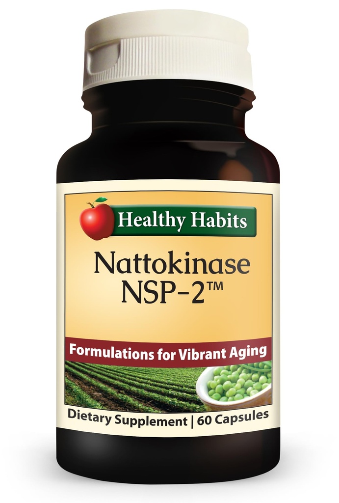 Υγιεινές Συνήθειες Nattokinase NSP2 Συμπλήρωμα Καρδιαγγειακής Υγείας Υψηλής Ικανότητας 60 Αριθμός