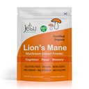 Jetsu Lions Mane Mushroom σκόνη, οργανικά, Vegan, μη ΓΤΟ συμπλήρωμα εκχύλισμα. Nootropic για να υποστηρίξει την υγεία του εγκεφάλου, την ενίσχυση της ανάπτυξης νευρώνων και το ανοσοποιητικό σας σύστημα για την σαφήνεια και την εστίαση. (227g)