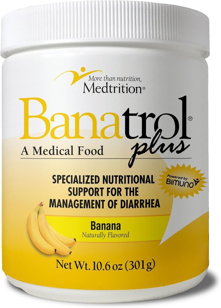 Banatrol® Φυσικό Αντιδιαρρηκτικό με Προβιοτικά, Ανακούφιση από Χρόνια Διάρροια, IBS, Επαναλαμβανόμενη Διάρροια, Κλινική Υποστηριζόμενη Ιατρική Τροφή, Μη Συντηρητική, 28 Υπηρεσίες (Banana)