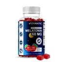 Vitamatic Sugar Free Melatonin 60 mg - 60 Vejetaryen Gummies - Non-Habit Form Supplement Supplement Supplement