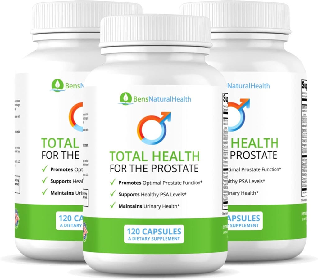 Ben'in Doğal Sağlığı Beta Sitosterol Vitaminleri C, D, E, çinko ve Turmeric, 360 Vegicaps, 3 Pack