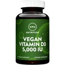 MRM Beslenme Vitamini D3 5.000 İ - Kadınlar ve Erkekler için - Yüksek Potency Pure Cholecalciferol From Lichen, Veganul Abors Support for Bone & Immune Health - Non-GMO & Gluten-Free - 60 Hizmetler