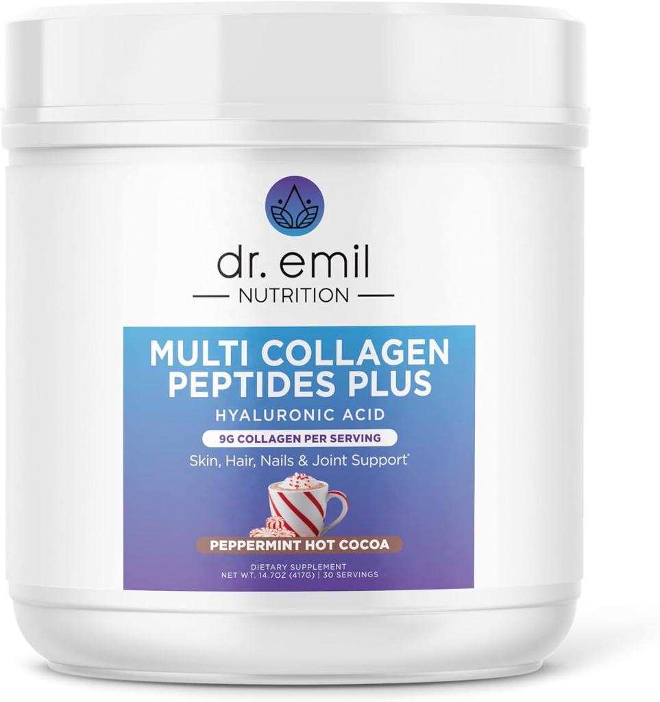Dr. Emil Multi Collagen Pepper Plus with Hyaluronic Acid - Peppermint Hot Cocoa Flavor - Cilt, Saç, Nails & Ortak Destek