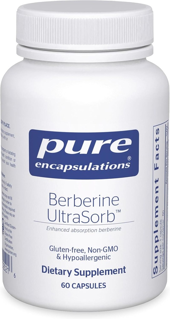 Pure Encapsulations Berberine UltraSorb - Enhanced Absorption Berberine Phytosome 550 mg - Supports Metabolic & Cardiometabolic Health* - 60 Capsules