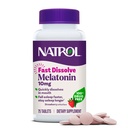 Natrol Fast Dissolve Melatonin 10 mg, Melatonin Supplements for Restful Sleep, Sleep Support for Yetişkinler, 75 Strawberry-Flavored Tabletler, 75 Day Supply