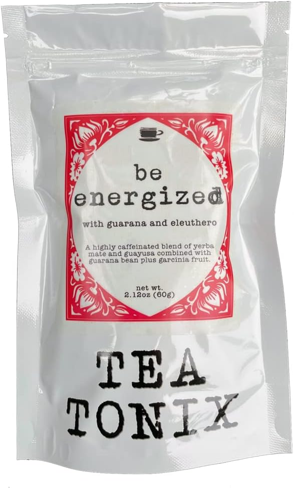 BE ENERGIZED Yerba Mate Tea with Guarana, Eleuthero, and Garcinia 60g (2.12oz) - Yüksek derecede CAFFEINATED for a Boost of Energy