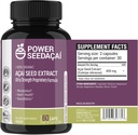 Power Seed Acai - Nitrik Oksit Desteği Kan Akışı, Kan Şeker Seviyeleri, Metabolik Fonksiyonlar ve Enerji. Süper Güçlü Antioksi. Caffeine-Free. Patented Formula | 60 Capsules