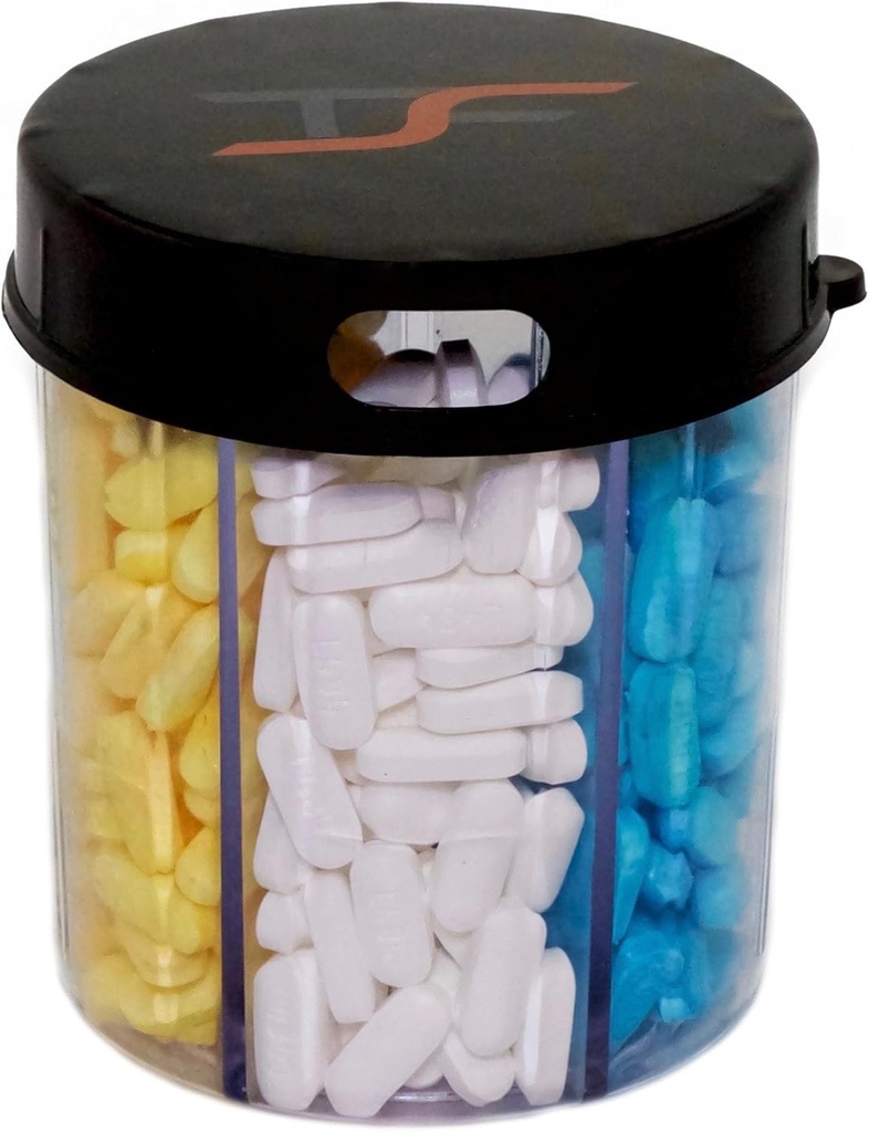 TSF Seyahat Pill Vitamin İlaç Sahibi Yapıştırıcı Organize Depolama