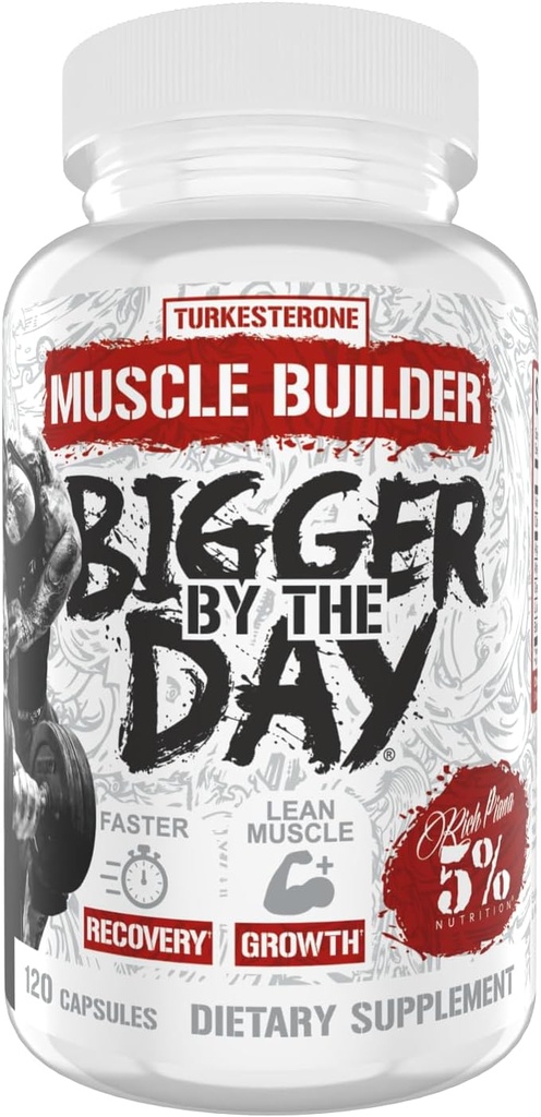 5 Beslenme Zengin Piana Gün Tarafından Daha Büyük | Erkek Kas Builder, Casey Mass Winer | Turkesterone, HICA, Epicatechin, Leucine | 120 Capsules (30 Hizmetler)