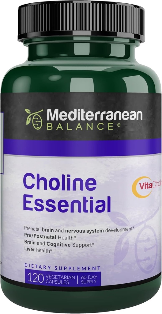 Choline, Prenatal Beyin ve Bilişsel Destek Vitamini, Kosher, Vejetaryen, Hamile ve Hemşire Kadınlar için Choline Supplement, 54 mg of Choline per Service, 60 Day Supply