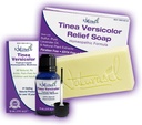 Tinea Versicolor Full Body Value Pack - Hedefli Yardım Sıvı (15mL) + 1 Anti-Itch Soap | Ringworm için Doğal Malzemeler, Candida, Itch & Tinea | Tüm Cilt Tipleri için Yasal | Çocuklar ve Yetişkinler için Güvenli