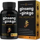 NutraChamps Korean Red Panax BTC Capsules | Ekstra Kuvvetli Ginsenositler for Energy, Focus, Performance, Vitality & Immune Support | Koreli Red Ginsengi (90, Premium Gold)