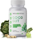 Good Gut - Digestion Υποστηρίζοντας τα βότανα για την αποκατάσταση της υγείας των ούρων - Προώθηση υγιεινών κινήσεων του εντέρου, μείωση του Bloating & Boost GI Motility w/Triphala & Artichoke Extract - 60 κάψουλες