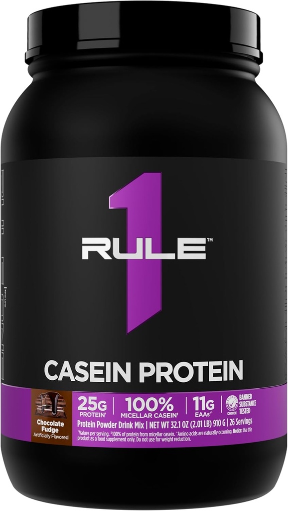 Kural 1 Vakain proteini - 25g protein ve 11g EAAs Per Yavaş-Release Micellar Casein for Overnight Recovery and Sustained Delivery Between Meals (2 Pounds*, F Chocolateudge)