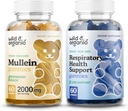 Άγρια & οργανικά Gummies Mullein & Lung Detox Gummies - 60 κόμης