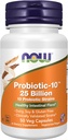 Şimdi Gıdalar Tamamlıyor, Probiyotik-10TM, 25 Milyar, 10 Probiyotik Strains, Süt, Soy ve Gluten Free, Strain TY 50 Veg Capsules