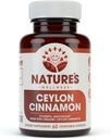 Organik Ceylon Cinnamon - 1200 mg | Güçlü Antioksi | Ortak Sağlık ve Hareketlilik | Non-GMO | 60 Veg Capsules