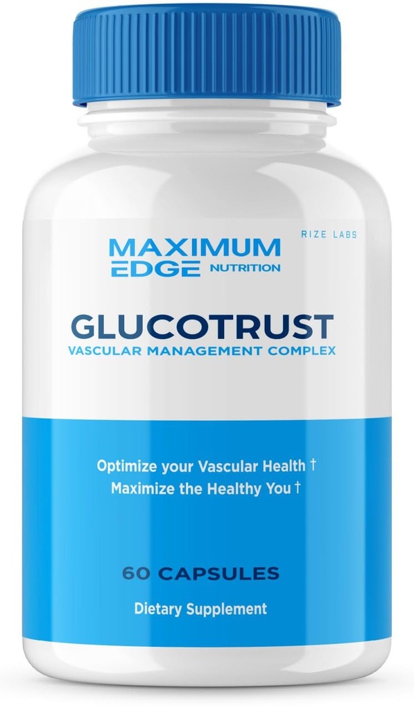 rize labs - Glucotrust Supplement Capsules, Advanced Balance Max Formula Complex Blend Edge (60 Capsules)