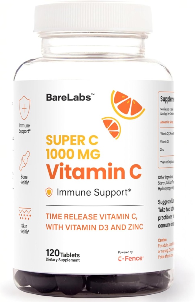 Time Release Βιταμίνη C 1000 mg + Βιταμίνη D3 1000 IU + Ψευδάργυρος 30 mg 