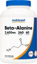 Nutricost Beta-Alanine Capsules 3400 mg, 240 Capsules (60 Serv) - Potent Beta Alanine, Gluten Free & Non-GMO, 850 mg Per Cap