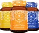 True Veda Relaxation Sche USDA Organic | Multi-Award-Winning | Ashwagandha KSM-66® | Kutsal Basil B6 | Bacopa Monnieri Capsules