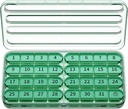 Zoxy Monthly Pill Organizer 1 Bir Gün, 30 Gün Pill Box Organizer Bir Gün Bir Gün, Seyahat Için Büyük Bir Ay, 31 Günlük Medcine Konteyneri Vitaminler, Tamam & İlaçlar (Olive)