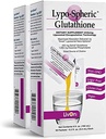 Lypo–Spheric Glutathione - 2 Κουτιά (60 πακέτα) – 450 mg Glutathione Per Packet – Liposome Encapsuled for βελτιωμένη απορρόφηση– Επαγγελματικά Formulated, 100% Non-GMO