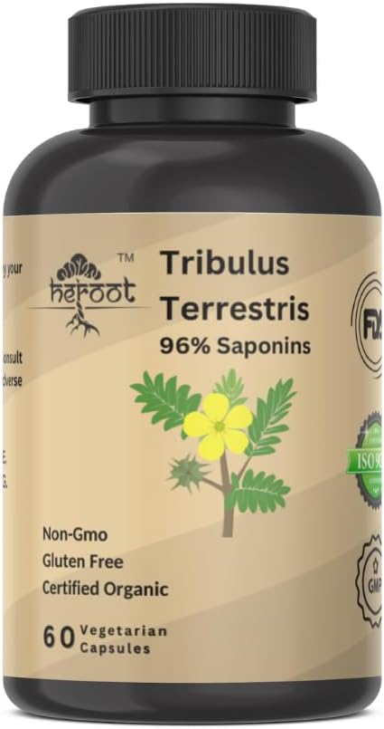 Συμπλήρωμα Tribulus Terrestris για άνδρες και γυναίκες συμπλήρωμα Booster για την ενέργεια, ζωτικότητα, Stamina & Performance (πακέτο 60 καψουλών)
