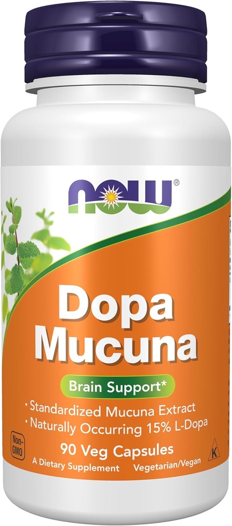 Şimdi Tamamlar, DOPA Mucuna, Doğal Occurring ile% 15 L-Dopa, 90 Veg Capsules
