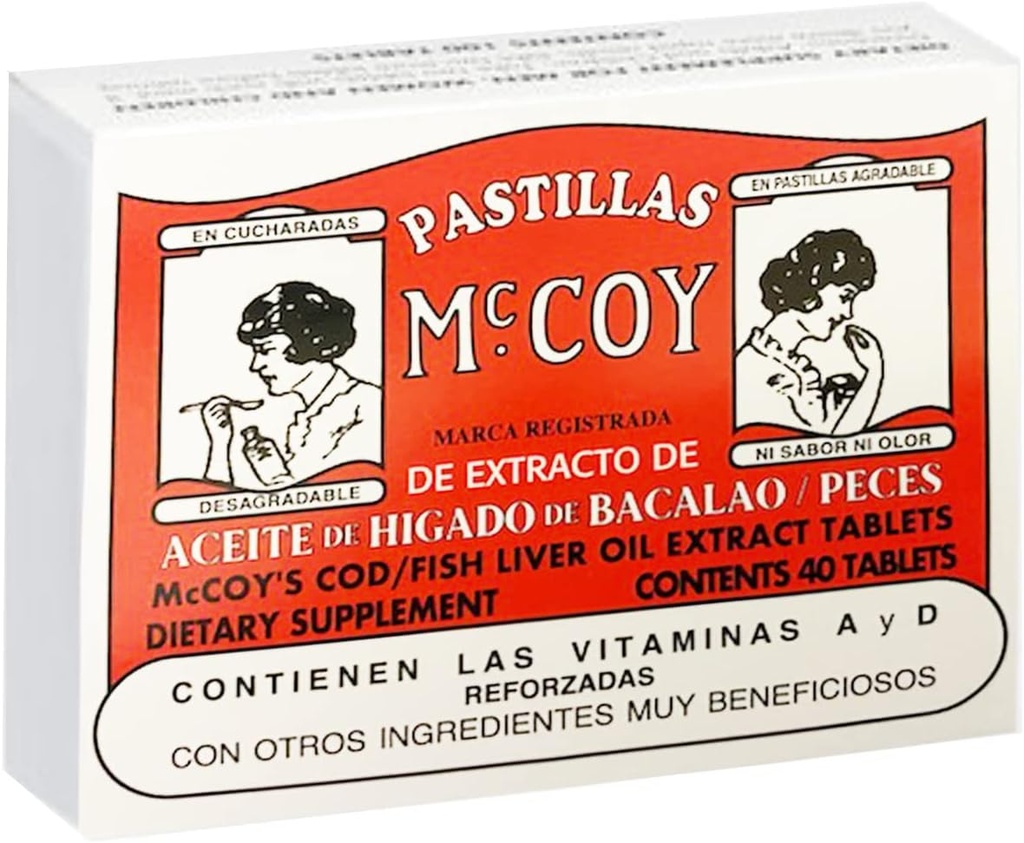 Mccoy Cod/ Fish δισκία Εκχυλίσματος Ηπατικού Έλαιου 40