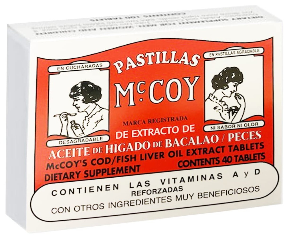 Mccoy Cod/Fish Liver Oil Extract Tabletleri 40